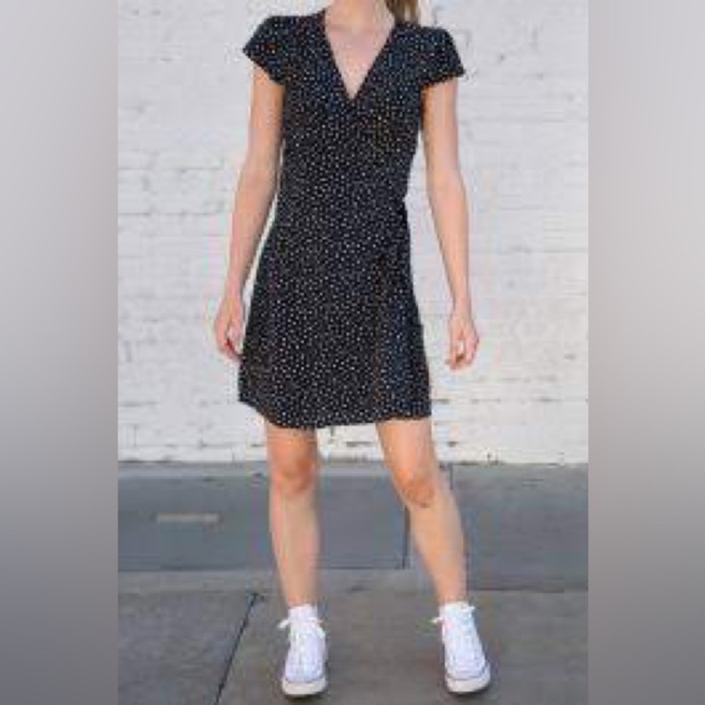 Brandy Melville Floral Mini Dress Navy